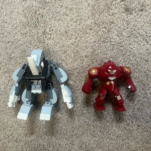 Lego rhino mech 76037 and hulk buster